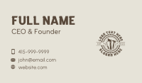 Rustic Carpenter Tools  Business Card Design