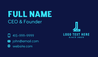 Cyber Letter L Business Card