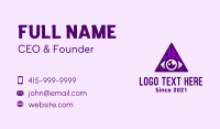 Triangular Eye Business Card