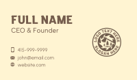 Axe Sawmill Lumberjack Business Card Design