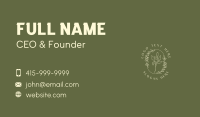 Botanical Leaf Foliage Business Card