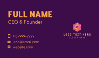 Hexagon Star Lettermark Business Card