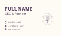 Lavender Flower Bee Business Card