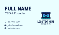 Film Strip Lens Business Card Design