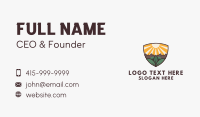 Sunrise Shield Nature Business Card