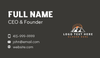 Rustic Mountain Sun Business Card