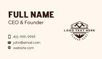 Carpentry Hammer Badge Business Card Design