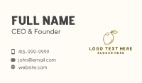 Fresh Natural Lemon Business Card Design