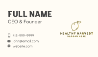 Fresh Natural Lemon Business Card Image Preview