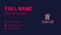 Cartoon Skull Casino  Business Card