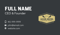 Kitchen Butcher Signage Business Card