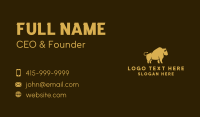 Golden Bull Fighting Business Card