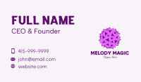 Violet Spiky Virus Business Card