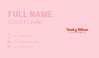 Fashion Feminine Wordmark Business Card Design