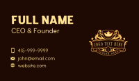 Crown Crest Monarchy Business Card