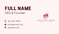 Sexy Peach Lingerie Business Card