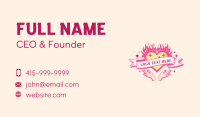 Fire Heart Nail Salon Business Card