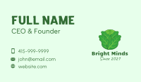 Green Leafy Cabbage Business Card