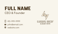 Brown Geometric Aztec Pattern Business Card Image Preview