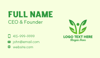 Two Leaf Vine Plant  Business Card Design