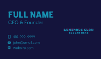 Futuristic Neon  Emblem Business Card Image Preview