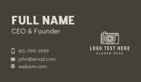 Photography Camera Shutter Business Card