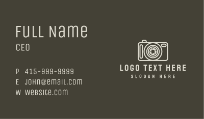 Photography Camera Shutter Business Card Image Preview