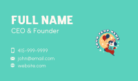 Cute Quirky Clown Mascot Business Card