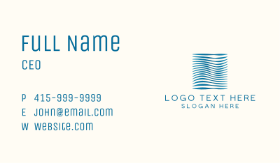 Wave Corporate Business Business Card Image Preview