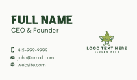 Hemp Marijuana Leaf Business Card Design