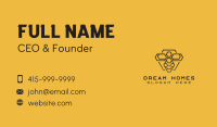 Honey Bee Hexagon Business Card