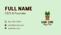 Geometric Potted Plant  Business Card