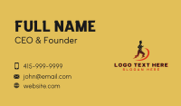 Lightning Bolt Runner Business Card