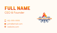 Heating Cooling Thermal Business Card Design