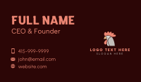 Chicken Rooster Head Business Card