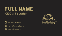 Luxury Fighting Bull Banner Business Card