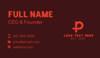 Innovation Letter P  Business Card