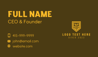 Gold Column Insurance  Business Card Design