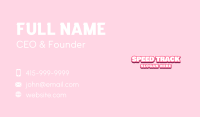 Pink Playful Fashion Business Card