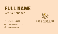 Candle Floral Decor Business Card