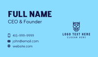 Blue Android Head Business Card