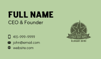 Organic Weed Lettermark Business Card