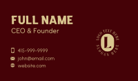 Gold Luxury Enterprise  Business Card Design