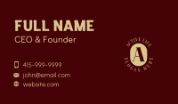 Gold Luxury Enterprise  Business Card Design