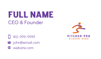 Sport Athlete Kick Business Card