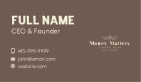 Floral Luxury Wordmark Business Card