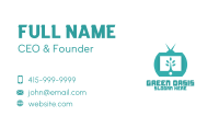 Green Nature TV Channel Business Card Image Preview