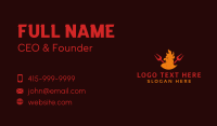 Barbecue Fire Chicken Business Card