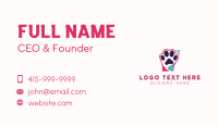 Veterinarian Pet Paw Business Card