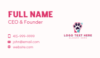 Veterinarian Pet Paw Business Card Design